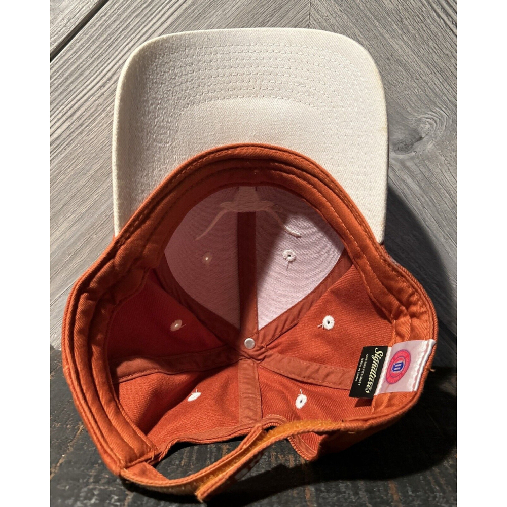 Texas Longhorns Hat Mens One Size Orange Strapback Cap NCAA Collegiate Football - Picture 4 of 5